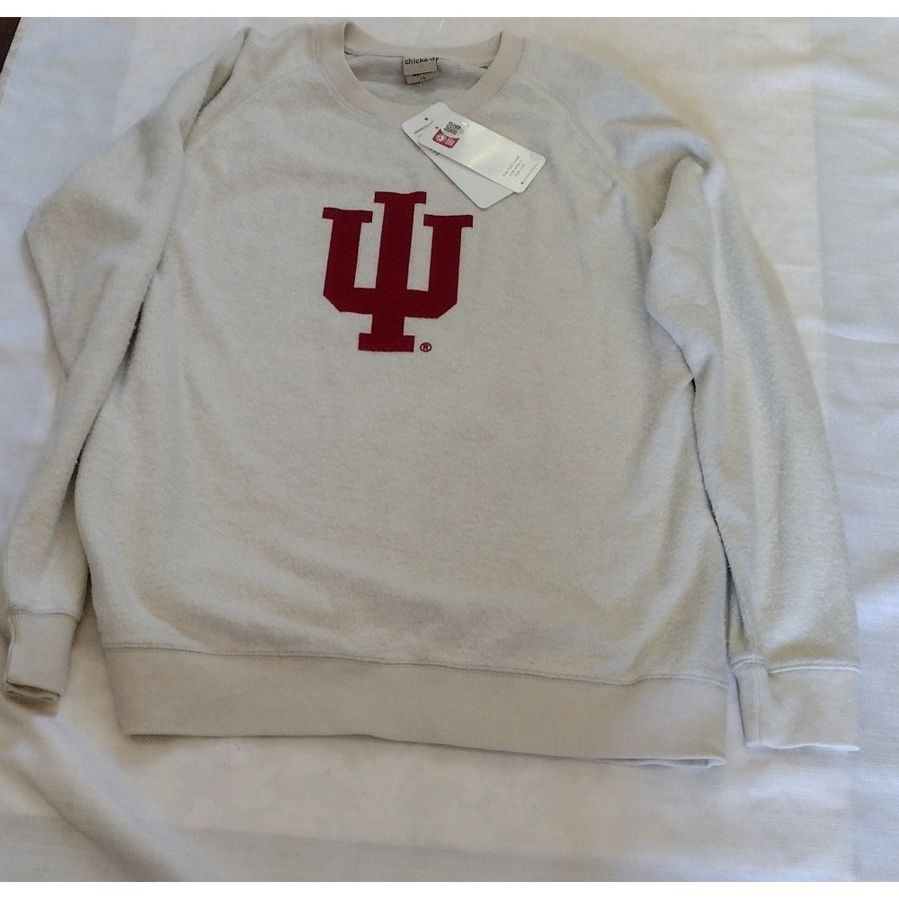 Indiana Hoosiers Chicka-D Logo Crewneck Fleece Sweatshirt Men's XL NWT